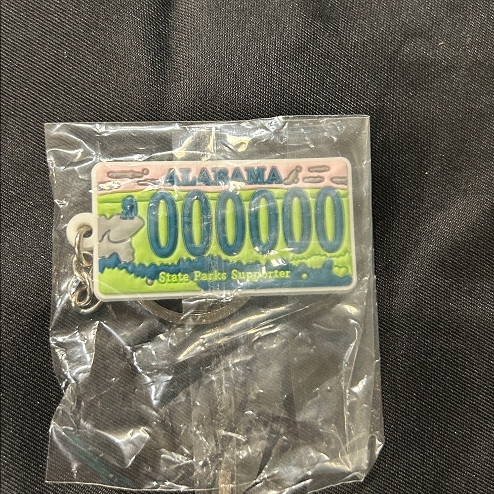 Alabama state parks novelty keychain version of specialty license plate